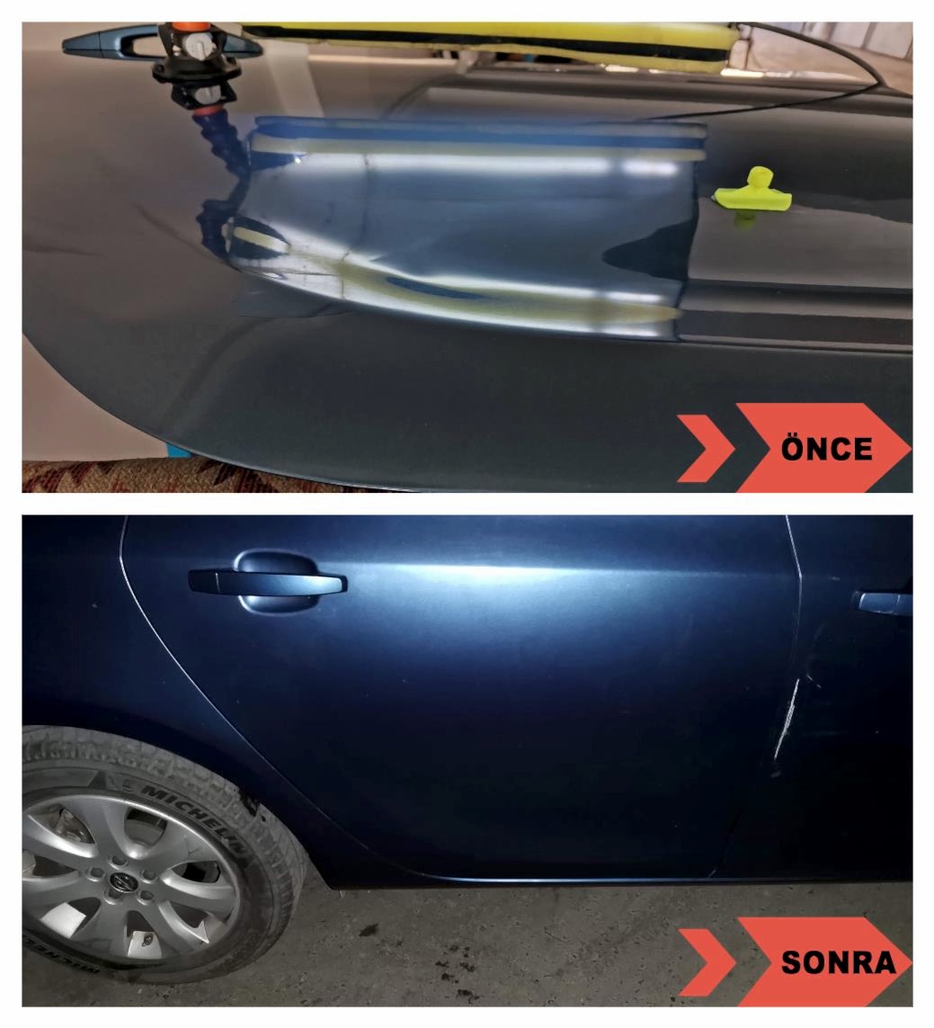 Opel Astra Sağ Arka Kapı Boyasız Onarım
